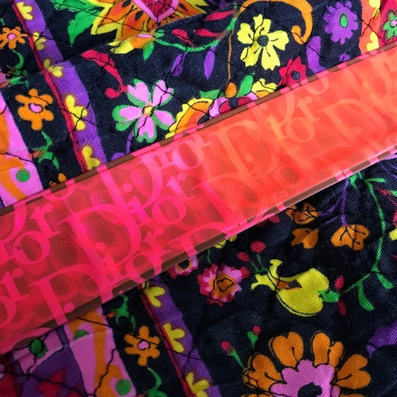 DIOR Neon Orange Slap bracelet 3D reflective Y2K - Picture 6 of 7
